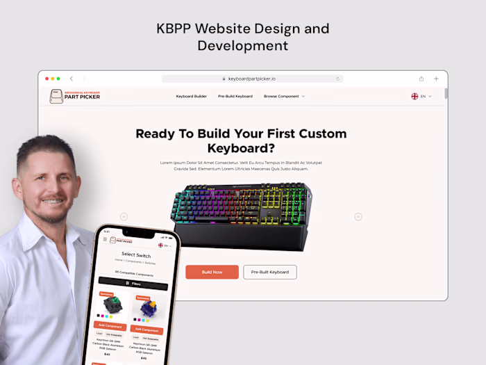 Keyboard Part Custom Builder (Ui/Ux Design + Development)