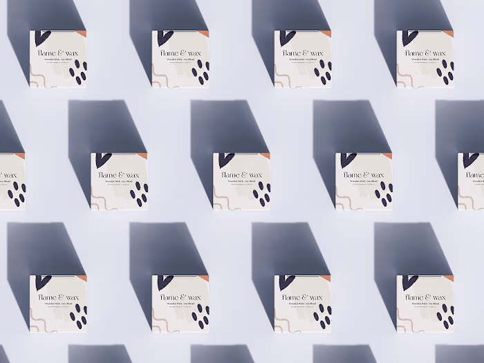 Flame & Wax Candles Rebranding & Packaging on Behance