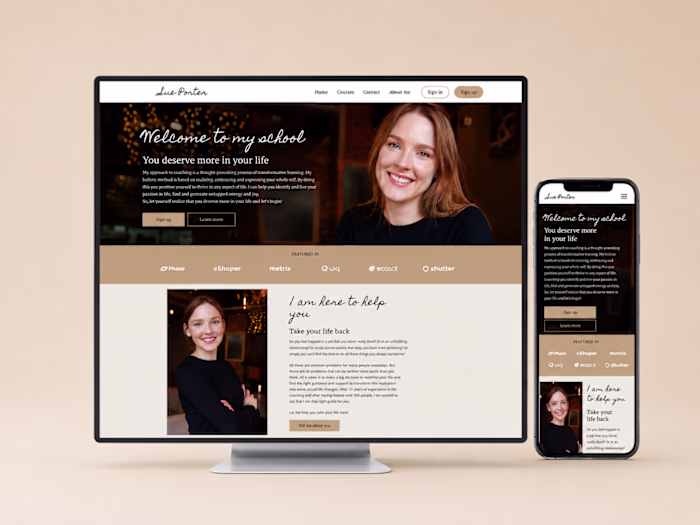 LearnWorlds Website Design and Development Project