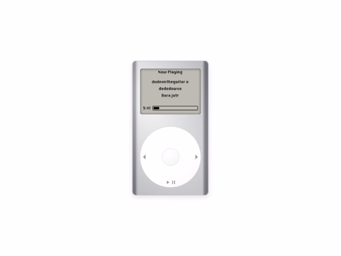 Turned the iPod from my