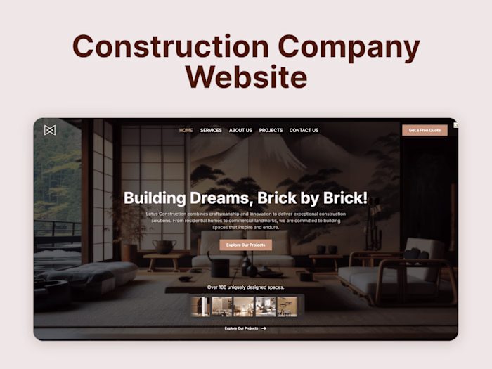 Framer Construction Website