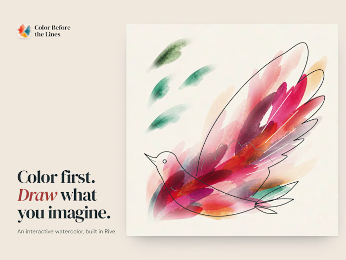 Color Before the Lines: an interactive watercolor in Rive