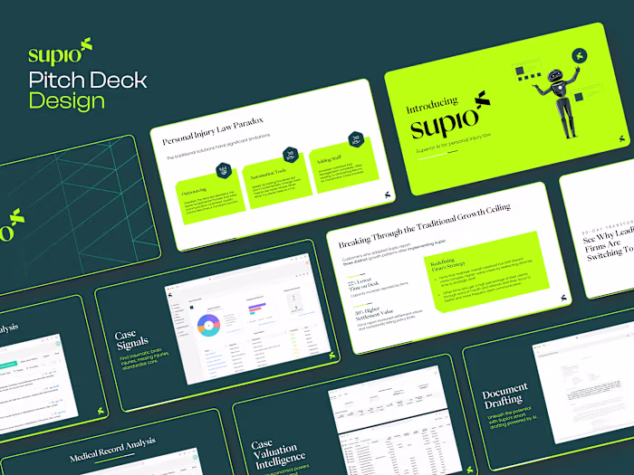Designed an investor pitch deck