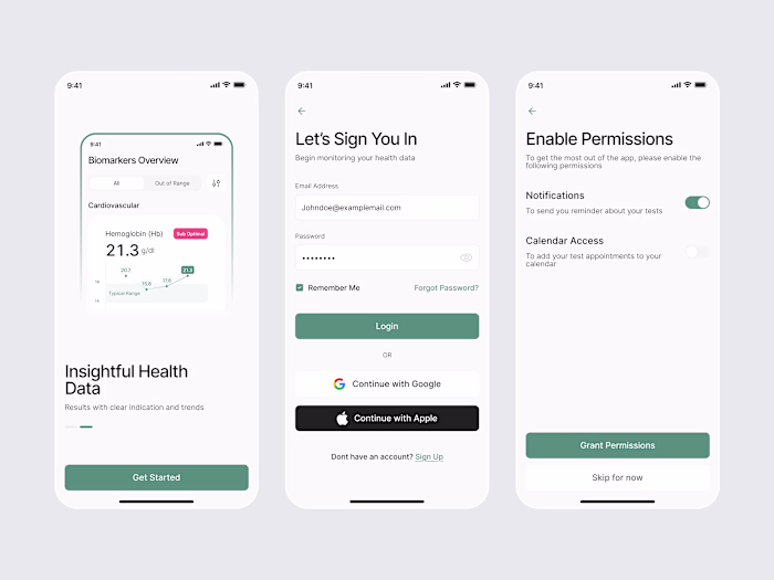 Designed a modern health biomarkers