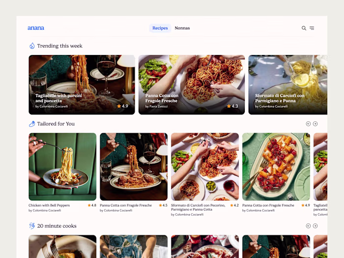 Anana: Human-First Cooking Platform