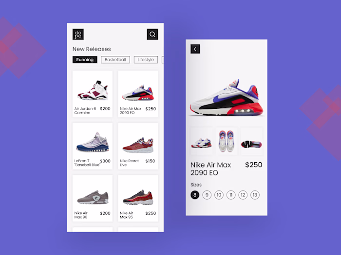 Shoe Store App Concept