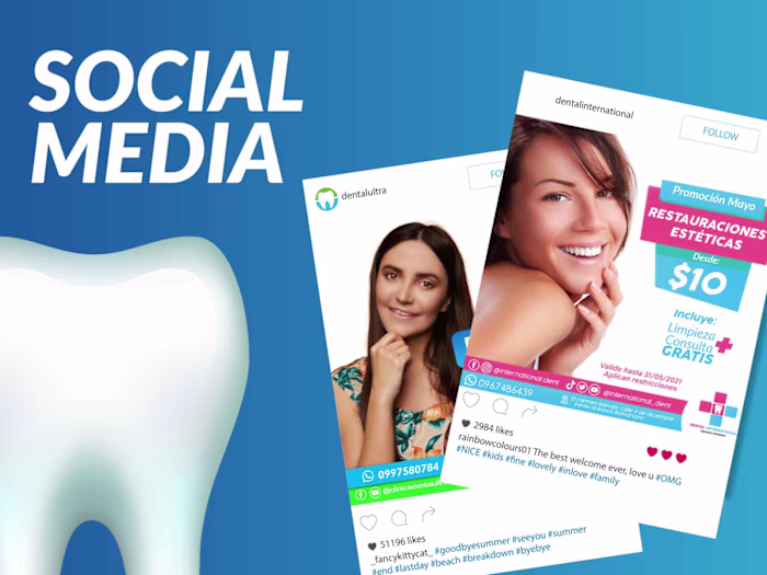 Post design for Navarro dental clinic