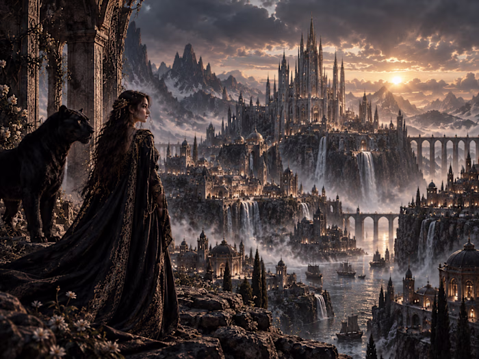 The Flower in Black Stone — Fantasy Visual Development