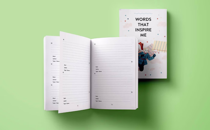 Notebook "Words That Inspire Me"