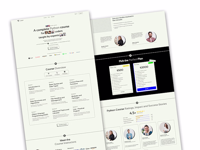 Course Landing Page