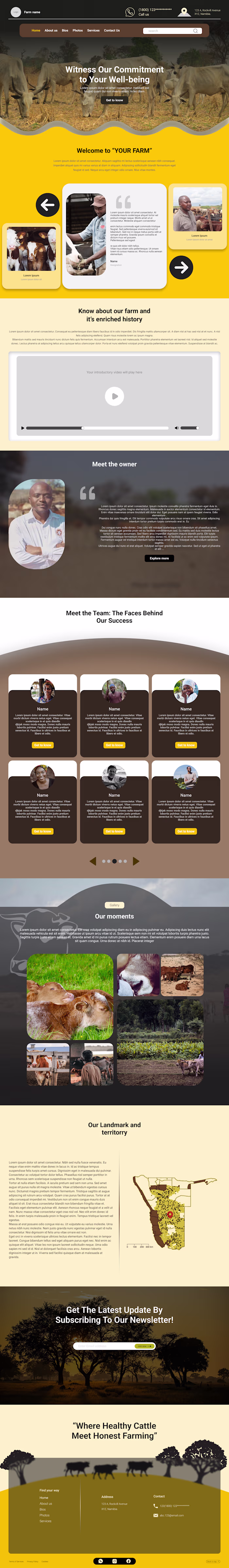 Cattle farm UI