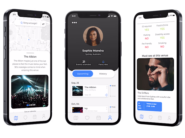 Music venue App