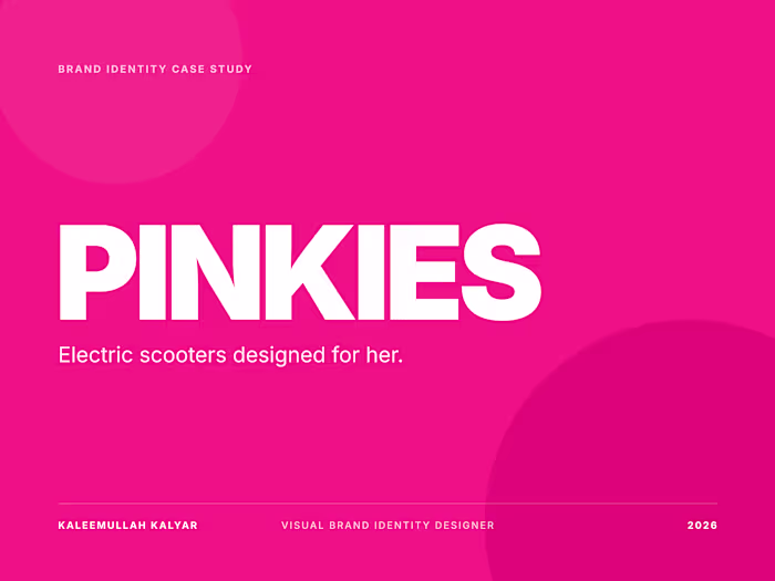 Pinkies — Visual Brand Identity for a Women's EV Scooter Brand