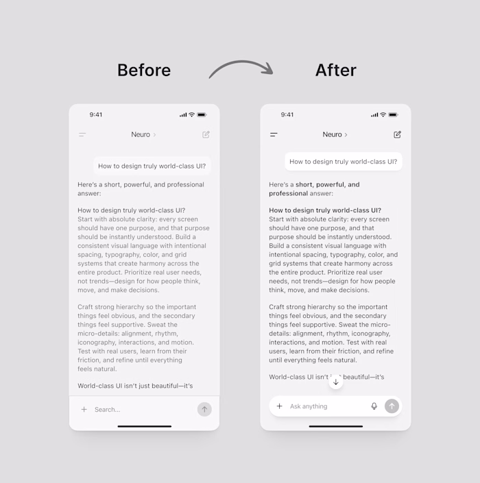 App we redesigned