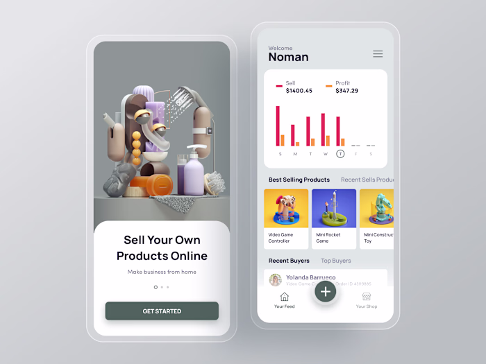 Multi Vendor eCommerce Mobile Application UI Design