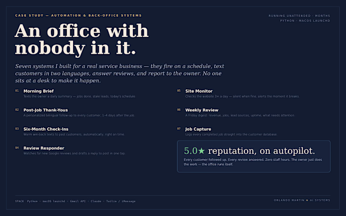 Recent work — the two