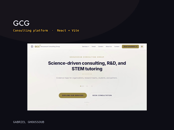 GCG: science consulting platform