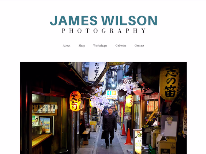 James Wilson Photography - website + sales pathway rebuild
