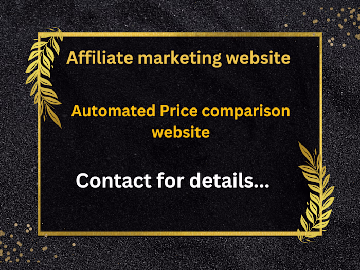 Affiliate Price Comparison website