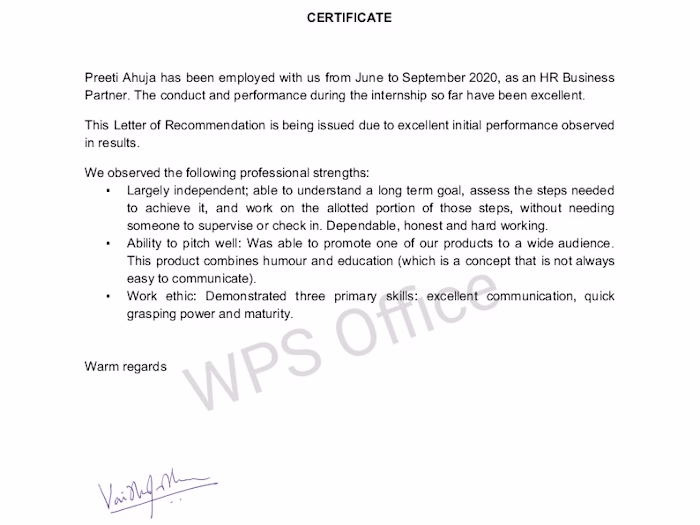 Senior HR Inter