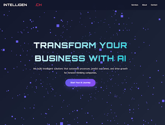 Web Site for AI Agency