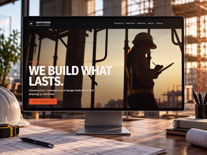 GreyForge Construction
Built for contractors, builders,