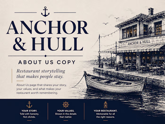 About Us copy for a