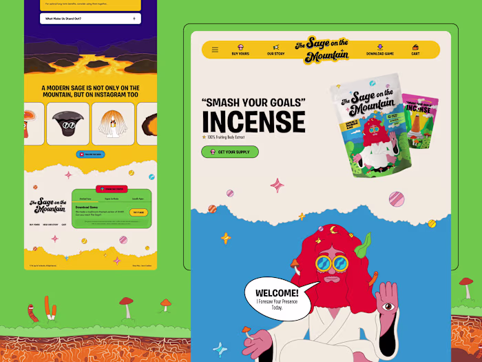 The Sage On The Mountain — Website Design