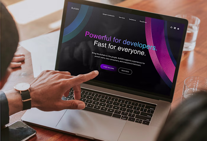 BuildAi — Animated Hero Section