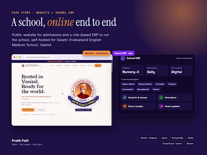 School Website & Self-Hosted ERP