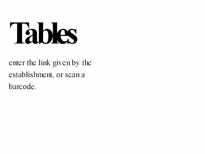 Tables