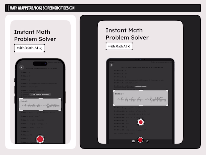 Math AI — App Screenshot Design