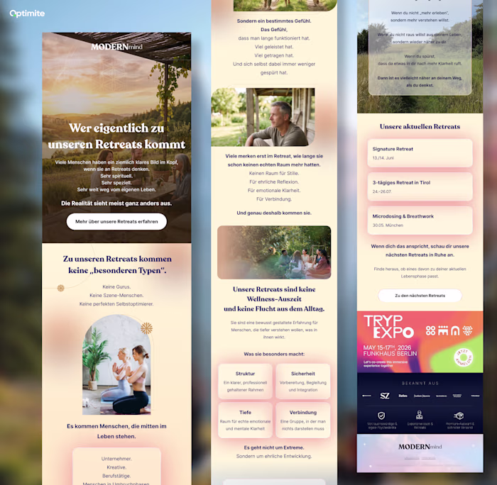 Email Design for Modernmind