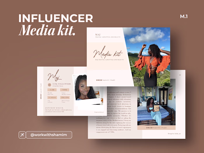 Influencer Media Kit | Influencer Brand Identity
