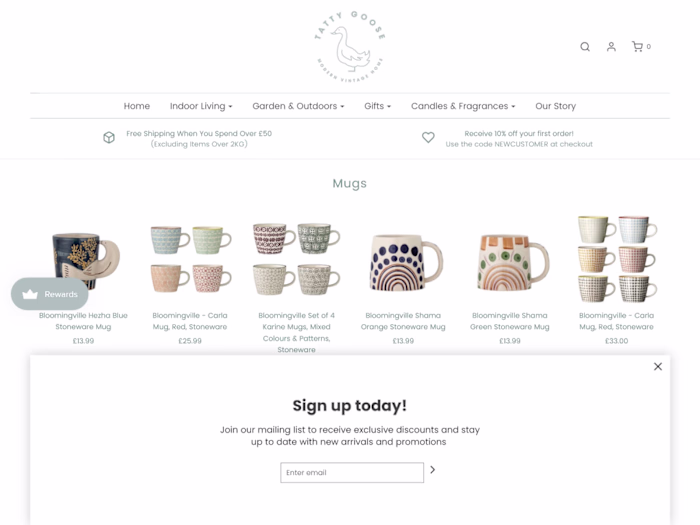 Tatty Goose - Modern Vintage Homeware - UK Online Store