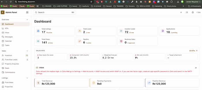 This is Franchising platform in