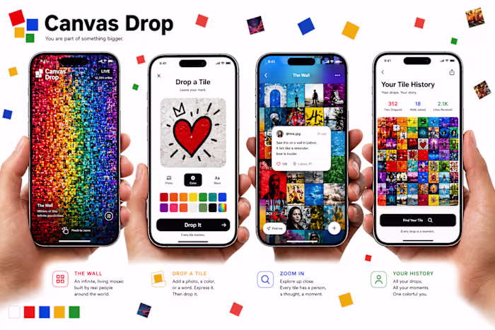 Turn Memories into Art: Explore Canvas Drop's Living Mosaic