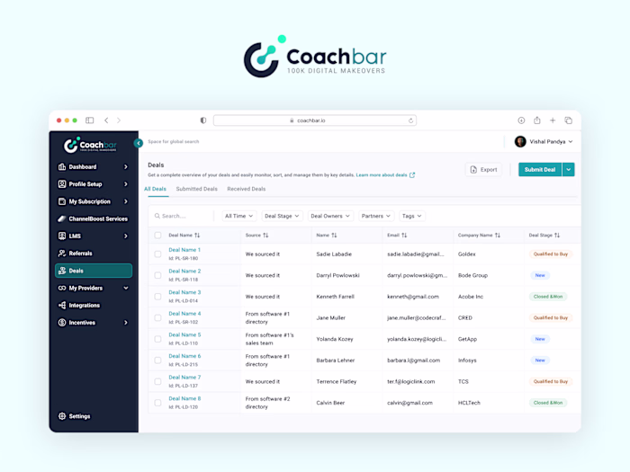 Overview
Coachbar is a Partner Relationship