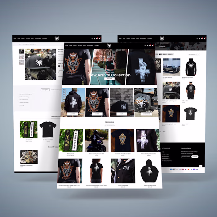 Shopify Clothing Fashion Store Design | Shopify Webshop