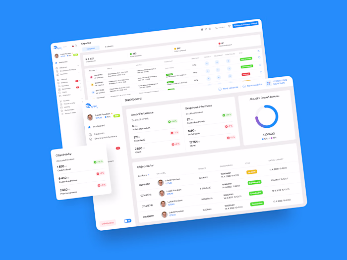 Web application with integrated e-shop and MLM system