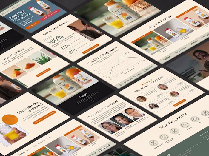 Built a wellness brand experience
