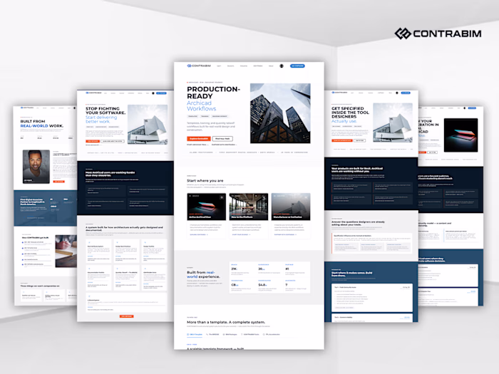 Custom Kajabi Design & Development for ContraBIM