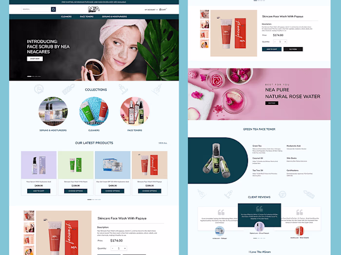 NEA-Skincare Website