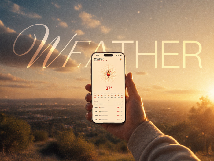 Single-Screen Weather App Development