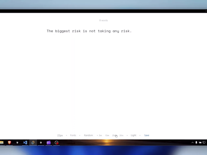 CleanType: Minimal Windows Writing App