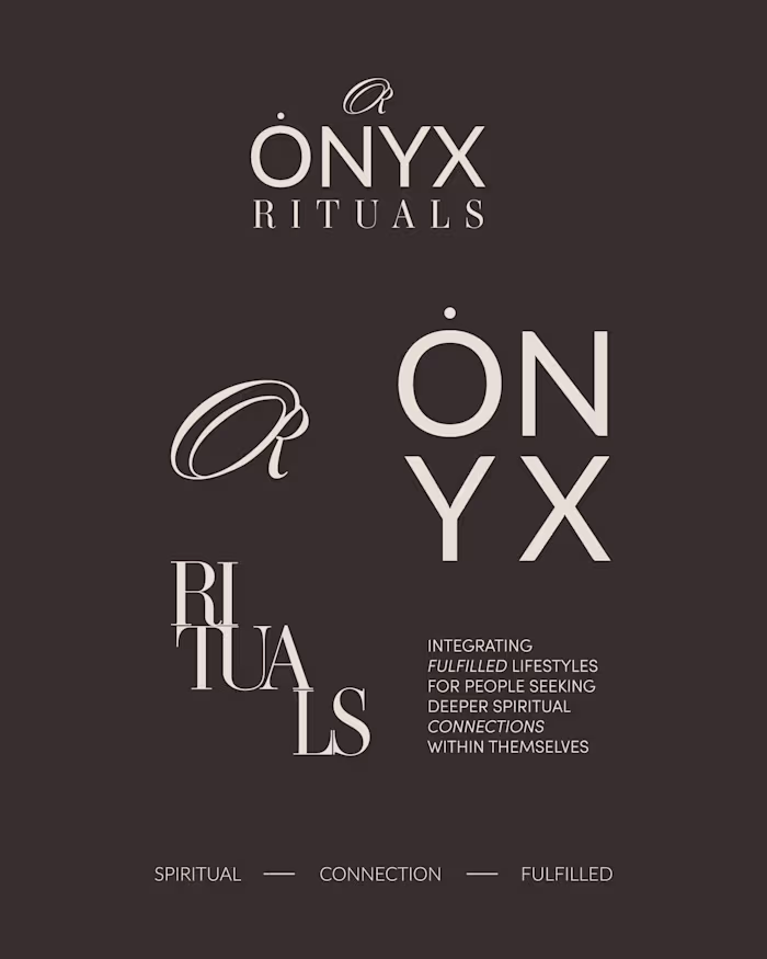 ONYX RITUALS BRAND IDENTITY