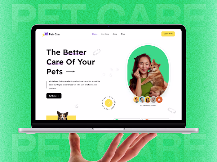 🐾 Pet Care Website Design
A