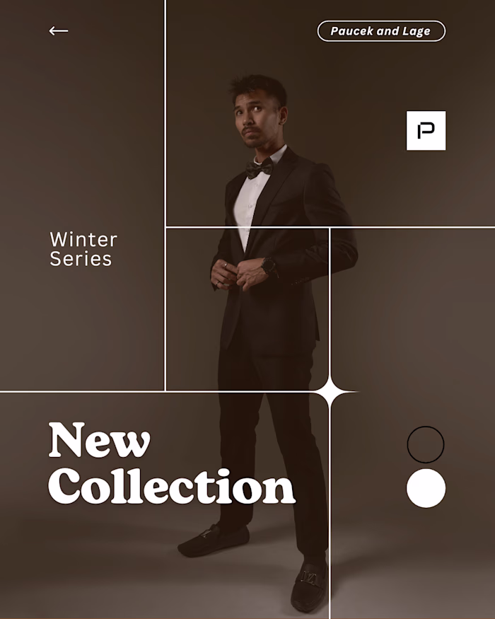 Winter Series Poster - Visual Fashion Design