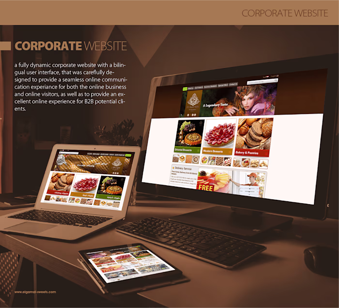 El-Gamal Sweets | Corporate Website CASE STUDY :: Behance