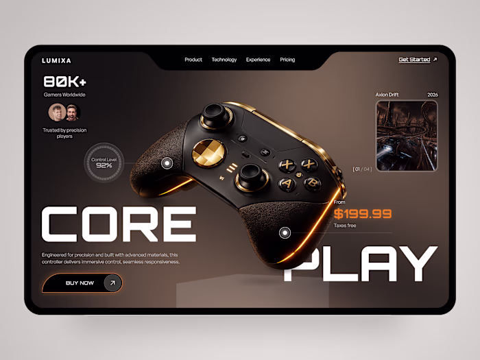 Created a responsive landing page